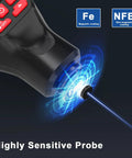 All Around Paint Thickness Gauge 0-2000um With LCD Readout Auto Substrate Detection 3 Probe Modes 3 Unit Switching Works On Steel Metal Plastic Glass PVC Battery Indicator Auto Shutoff Pro Grade highly sensitive probe for Fe and NFE coatings
