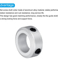 Aluminum Shaft Collar Set Screw Style Clamping Collars 16mm Bore Five Eighth Inch Silver Finish Built Tough 4 Pack