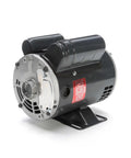 Heavy Duty General Purpose Motor 0.33 Hp 1800 Rpm 56 Frame Size with double sealed bearings shown from the side on a stand.