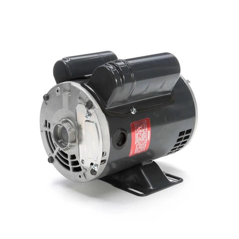 Heavy Duty General Purpose Motor 0.33 Hp 1800 Rpm 56 Frame Size with double sealed bearings shown from the side on a stand.