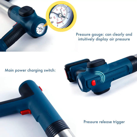 Cordless Electric Toilet Plunger For Bathroom Clog Removal With Automatic Inflation And Pressure Gauge No Manual Pump details