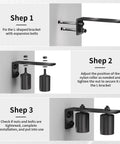 Installation steps for 2 Inch Black Heavy Duty Beefy Sliding Gate Rollers Set 2 Pack With L Rear Post Bracket Universal Adjustable Side Mount Alloy Steel And Plastic Built For Smooth Sliding Gates And Rolling Doors