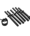 Heavy Duty Air Hammer Rivet Set With Stainless Steel Drilling Pins. Solid Silver Pneumatic Riveting Tool For Automotive And Industrial Work. Super Versatile Drill Punch Kit That Crushes Hard Jobs Like A Boss! black rivet pins and spring set