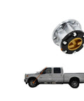 Top Tier Mechanical Hub Locks For Suzuki Samurai SJ413 And Jimny 26 Spline Alloy Free Wheel Assembly with silver and black design.
