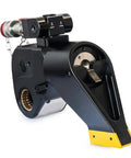 Badass Hydraulic Torque Wrench Rated At 33578Nm With 2 1 2 Inch Square Drive showing swivel reaction arm and aircraft alloy design.