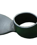 Beefy Heavy Duty Forged Mattock Cutter For Ground Breaking, Mighty Pickaxe Hoe Head, 15 Inch Length, visible in side view