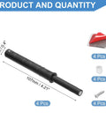 Four Pack Magnetic Push Latches For Cabinet Doors And Drawers Push To Open Hidden Release Hardware 107 By 10 Millimeter