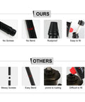 Comparison of Six Pack Metal Citronella Torches For Outdoor Use 60 Inch Black Garden Yard Lights with other torch features