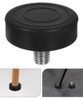 Close-up of 12 Pack M10 Threaded Rubber Furniture Feet Replacement Pads For Chairs And Heavy Equipment Anti Vibration Shield