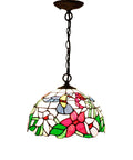 Old School Tiffany Hummingbird Amber Stained Glass Pendant Light Fixture With 12 Inch Wide Shade And 32 Inch Chain Hardwired Hanging Lamp In Antique Green Bronze Finish S101 Series