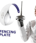 Kid Fencing Hand Guard Protectors For Training And Competition Stainless steel accessory with fencer holding foil