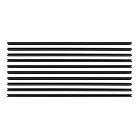 Ten Pieces T Slot Aluminum Extrusion Black 2020 Size 6063 Aluminum Profile For DIYers 3D Printer Parts And CNC Projects Built To Last