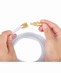 Solid Brass Pneumatic Fittings 2 Pack With Quarter Inch Barb And Quarter Inch NPT Ends For Quarter Inch ID Polyurethane Air Hose