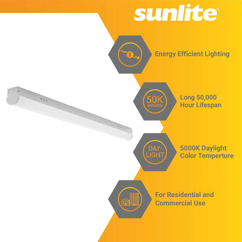 3 Ft LED Garage Linear Wraparound Light Fixture, Ceiling Flush Mount, 25W, 5000K Daylight White features and benefits