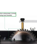 Close-up of Mini Desktop Table Saw 150W With Adjustable Speed For Diy Wood Plastic And Acrylic Cutting 35mm Cutting Depth