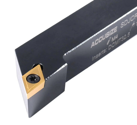 3/4 Inch Shank 7 Piece Indexable Carbide Turning Tool Set In A Fitted Box With TiN Coated Inserts, Positive Rake Cutting, Built In Chip Breaker For General Purpose Turning And Fine Finish