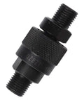 Rugged M14 Hydraulic Quick Connector With Carbon Steel Body Stops Leaks Boosts Workflow For Forestry And Industrial Machinery To 120C Temperatures Fast Swap, black threaded fitting