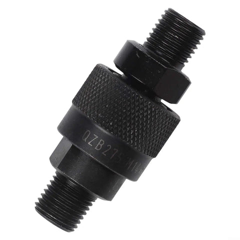 Rugged M14 Hydraulic Quick Connector With Carbon Steel Body Stops Leaks Boosts Workflow For Forestry And Industrial Machinery To 120C Temperatures Fast Swap, black threaded fitting