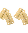 Golden Copper Piano Hinges Set 4Pcs Dope Small Butt Hinges For Doors Cabinets And Bookshelves Easy Install Replacement And Repair Hardware