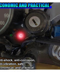 8mm Panel Mount Red LED Indicator Light for 12V 24V Vehicles Low Power Dash Signal Lamp With 8mm Mount Hole and About Five Point Six Six Inch Wires Easy Install for Cars Trucks RVs Boats, red lit in dashboard