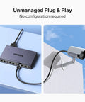10 Port PoE Switch With 8 PoE Plus Ports Up To 60W Budget and security camera installation example