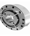 No Sweat One Way Overrunning Clutch Speed Reducer Assembly Backstop Device For Industrial Textile Machinery, silver metal design.