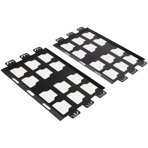 High Grade Stainless Steel Mending Plate And Toolbox Bracket 2 Pack mounted on a flat surface, designed for stability and strength.