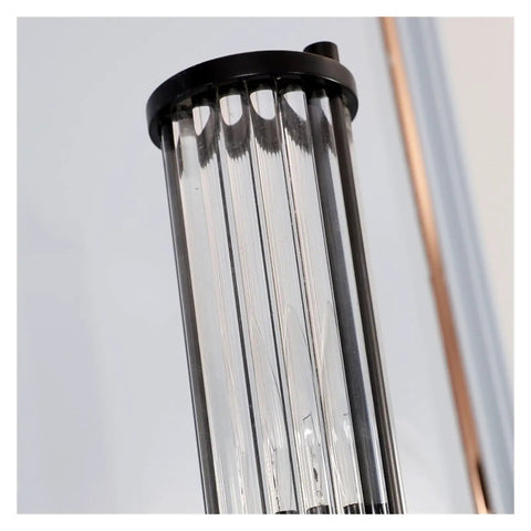 Modern Black Wall Sconces Bring A Smooth Chill Vibe With Classic Glass Shades Perfect For Bedroom Bedside Living Room Or Hallway Decor Glare Free Minimalist Indoor Lighting Solid Build Zero Hassle Setup - top view of glass shade with black mount