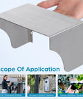 Heavy Duty Stainless Steel Weather Sealed Electrical Box Cover for outdoor use, showcasing protective metal housing design.