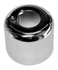 Adjustable Fire Sprinkler Escutcheon Cup Standard 401 Style Pendant Trim Chrome Plated Steel close-up view with smooth surface.