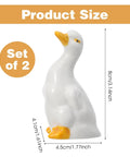 Adorable Ceramic Duck Toilet Bolt Covers Two Pack Decorative Screw Caps With Slick White Finish And Universal Fit dimensions 3.14x1.77 inches