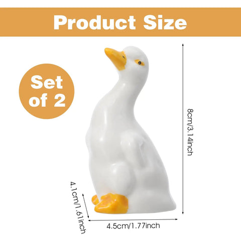 Adorable Ceramic Duck Toilet Bolt Covers Two Pack Decorative Screw Caps With Slick White Finish And Universal Fit dimensions 3.14x1.77 inches