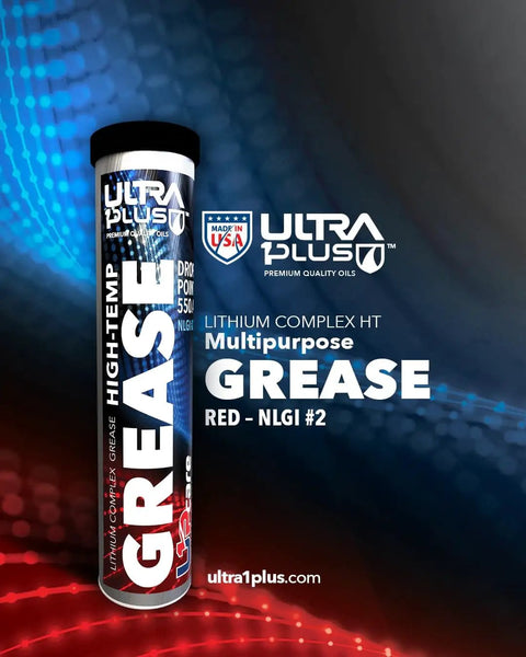 Multipurpose Lithium Complex Grease High Temp Lubricant 14 Oz Tube NLGI 2 Red And Tacky For Wheel Bearings Axles Tractors