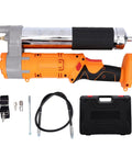 Cordless Electric Grease Gun With 2 In 1 Rotating Handle For Maximum Comfort And High Pressure Lubrication, Pro Grade Tool