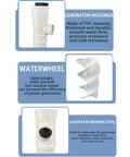 50W Pipeline Spiral Hydroelectric Generator housing and waterwheel components