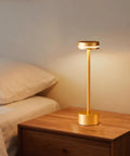 Cordless Table Lamp With Aluminum Touch Control Rechargeable 4000mAh Battery Warm 3000K LED Lit Hand Painted Modern Accent Light for bedroom
