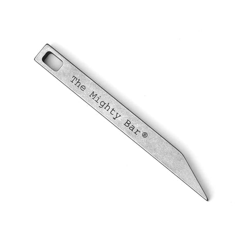 Beefy Heavy Duty Keychain Pry Bar For Everyday Carry, Stainless Steel Minimalist EDC Multitool That Pries Staples, Scrapes Labels