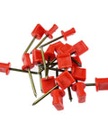 24 Pack Archery Target Pins For Holding Target Faces And Paper On EVA Foam Durable Plastic And Manganese Steel Pins in red