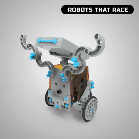 Solar Robot Creation Kit With 197 Pieces And 12 Real Working Robots From One Set, Solar Powered Motorized Engine, Gear System, Tires And Shafts, STEM Construction Playset For Ages 8 And Up, robot racer