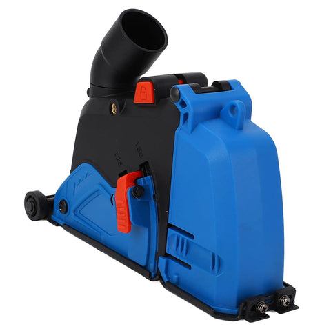 Heavy Duty Angle Grinder Dust Collecting Guard With Quick Slide Hookup and Adjustable 0 To 45 Mm Depth for 4 and 5 inch tools.