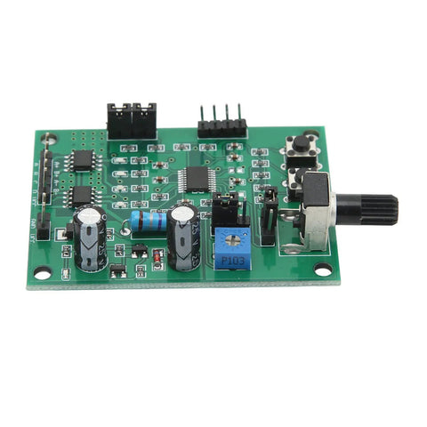 Micro Stepper Motor Driver Board For Robotics And Automation, Compact Protected Control Module, DC 5V To 12V 800mA Current, High Precision Control For Electronics Projects, 1 Pack green PCB with knobs and connectors