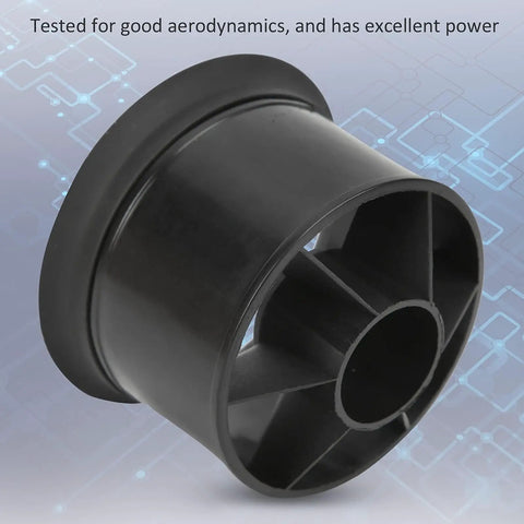 High Performance 50mm Ducted Fan for RC Jets and EDF Aircraft With 12 Blade Prop Kit Beefed Up Injection Molded Housing, side view