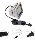 UV Resin Curing Light For 3D Printers SLA DLP LCD Models 405nm UV LED Lamp With 60W Output, showing plug, switch, and cable details