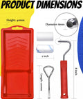 2 Inch Paint Roller Kit With High Density Foam Rollers And 3/8 Inch Nap Microfiber Covers for walls cabinets craft and touch up