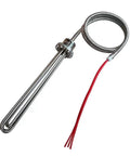 Heavy Duty 18 Kw 380 Volt 3 Phase Water Heater Element For Industrial Tanks Built From Sus304 Stainless Steel with 3M wire.