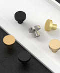 Assorted Brushed Gold Cabinet Knobs 10 Pack Zinc Drawer Dresser Pulls For Kitchen Cabinets And Furniture Hardware Rust Proof