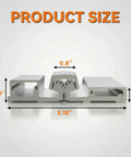 Beefy Heavy Duty 83 Inch Continuous Geared Door Hinge Center Pivot For Storefront And Commercial Doors Aluminum Silver detail view