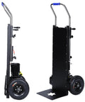 Powerful 1500W Motorized Stair Climbing Hand Truck Dolly Cart For Heavy Loads Up To 880 Lbs Ideal For Moving Furniture Appliances And Inventory Across Floors With Easy Control And Durable Construction, side view