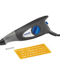 120-Volt Engraver Rotary Tool with Stencil Kit for DIY Personalizing and Engraving Leather, Wood, Glass, Metal and More