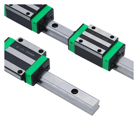 2 Piece HGR15 HGR20 Square Linear Guide Rail Set 100 To 550mm With 4 Piece HGH15CC HGH20CC For CNC Router Engraving, steel rails and blocks